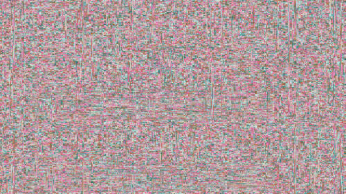 Abstract Pink and Teal Digital Glitch Texture Desktop Wallpaper