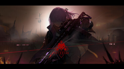 Rainbow Six Siege Outbreak Anime Girl Sniper PC Wallpaper