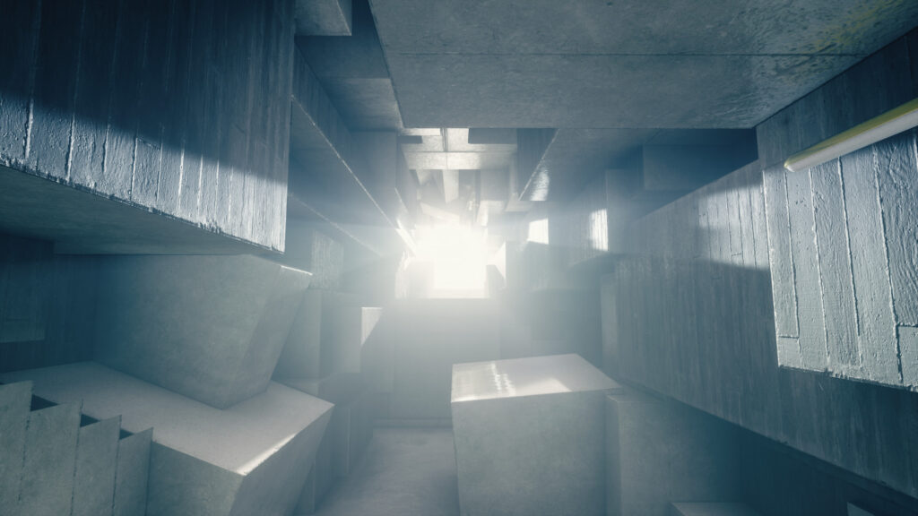 Abstract Brutalist Concrete Architecture 4K PC Wallpaper