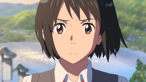 Mitsuha Miyamizu Close-Up from Your Name Anime Desktop Wallpaper