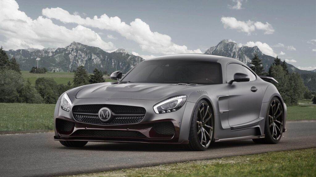 Mansory Mercedes-AMG GT S Matte Grey Sports Car Desktop Wallpaper