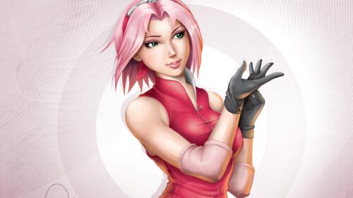 Sakura Haruno Anime Digital Art Portrait Desktop Wallpaper