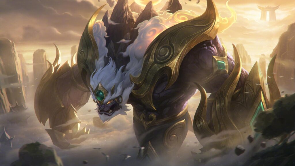 Malphite Shan Hai Scrolls League of Legends 4K Desktop Wallpaper