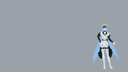 Minimalist Esdeath From Akame ga Kill Anime Desktop Wallpaper