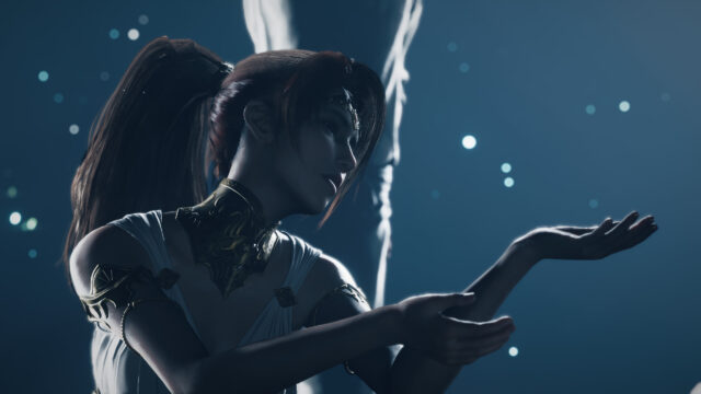 Stunning Aerith Gainsborough in Final Fantasy VII Rebirth 4K Desktop Wallpaper