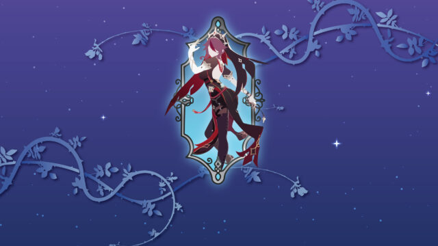Minimalist Rosaria Genshin Impact Aesthetic Desktop Wallpaper