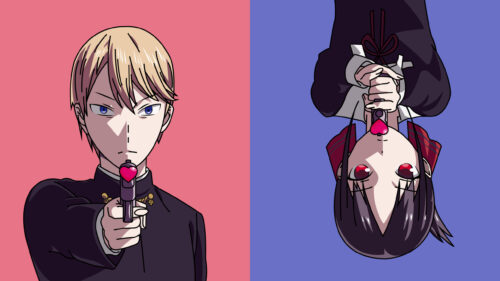 Kaguya-sama: Love is War Miyuki Shirogane and Kaguya Shinomiya Standoff PC Wallpaper
