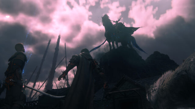 Clive Rosfield Confronts Odin Final Fantasy XVI 4K Desktop Wallpaper