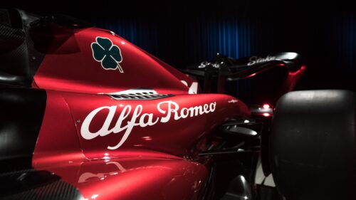Alfa Romeo Formula 1 Racing Car Side Profile 4K Desktop Wallpaper