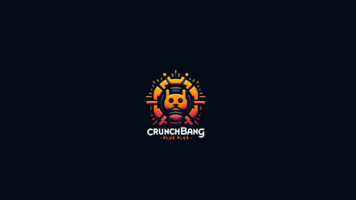 CrunchBang Plus Plus Minimalist Icon Logo Desktop Wallpaper