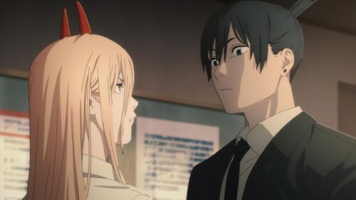 Power and Aki Hayakawa from Chainsaw Man Anime Desktop Wallpaper