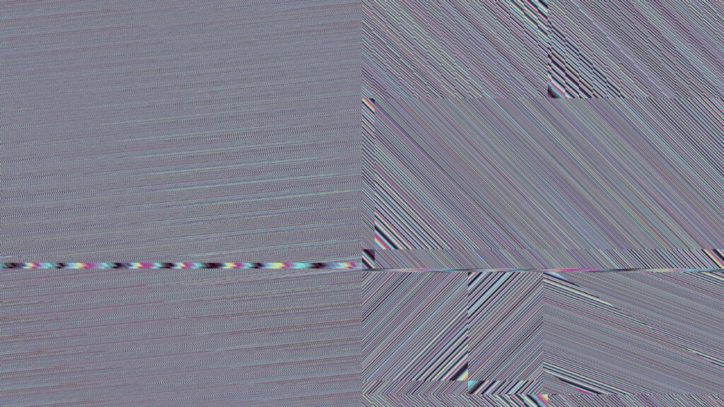 Abstract Glitch Digital Art Texture in Muted Tones 4K Wallpaper