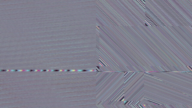 Abstract Glitch Digital Art Texture in Muted Tones 4K Wallpaper