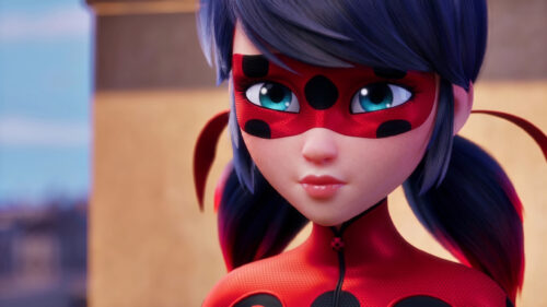 Ladybug Superhero Close Up Cinematic Portrait 4K Desktop Wallpaper