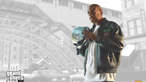 Luis Lopez Holding Motorcycle Helmet GTA IV HD Desktop Wallpaper