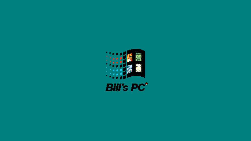 Bill's PC Retro Windows Pokemon Desktop Wallpaper 4K