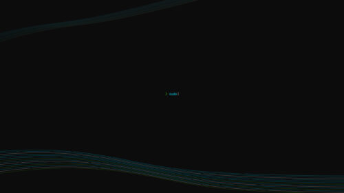 Minimalist Terminal Command Sudo Desktop Wallpaper with Abstract Lines