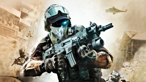 Futuristic Tactical Soldier Combat Scene 4K PC Wallpaper