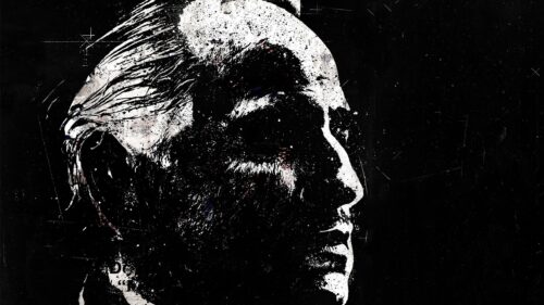 Marlon Brando The Godfather Gritty Portrait Cinematic 4K Desktop Wallpaper
