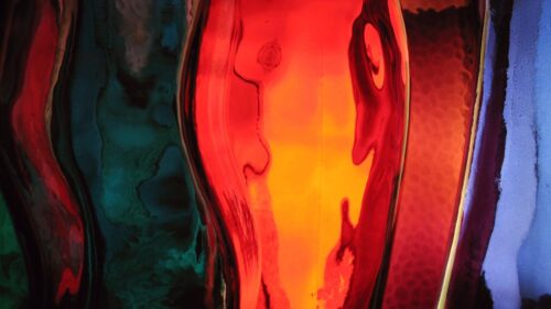 Abstract Liquid Light and Glass Refraction Desktop Wallpaper