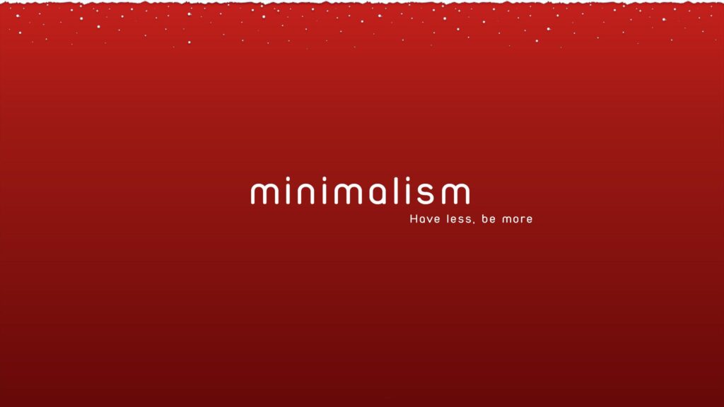 Minimalism Red Inspirational Typography Desktop Wallpaper