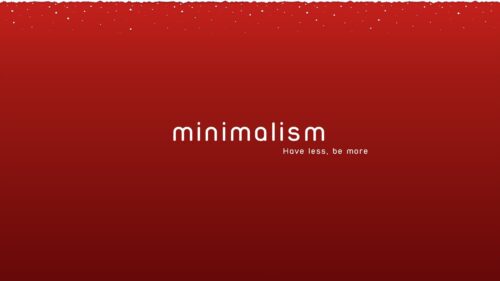 Minimalism Red Inspirational Typography Desktop Wallpaper