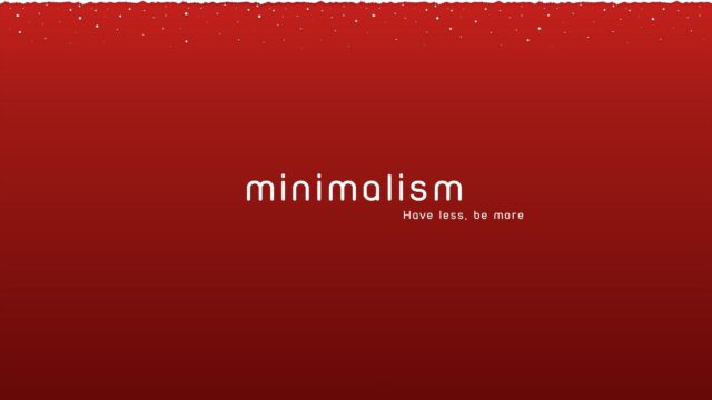 Minimalism Red Inspirational Typography Desktop Wallpaper