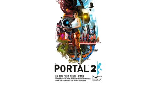 Portal 2 Chell and GLaDOS Aperture Laboratories Concept Art PC Wallpaper