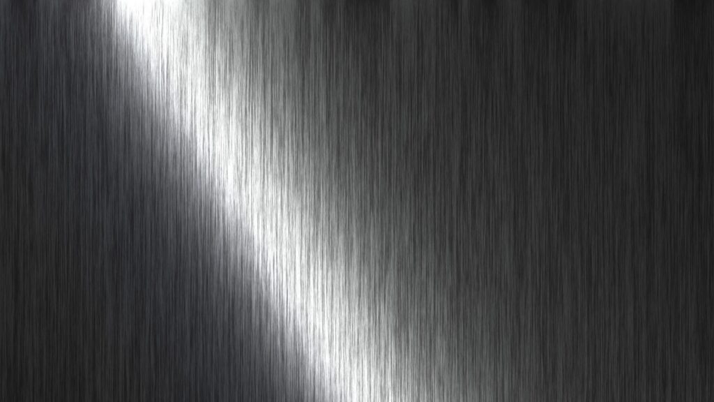 Minimalist Dark Brushed Metal Surface with Light Glare 4K Wallpaper