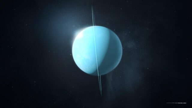 Stunning Planet Uranus with Rings in Deep Space 4K Desktop Wallpaper