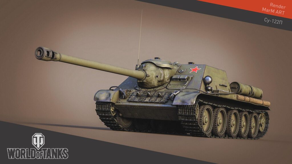 World of Tanks SU-122P Soviet Tank Destroyer PC Desktop Wallpaper