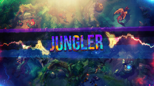 League of Legends Jungler Abstract Artistic 4K Desktop Wallpaper