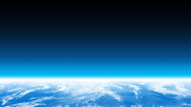 Earth Horizon View from Space Blue Atmosphere Desktop Wallpaper