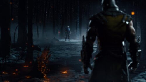 Mortal Kombat Scorpion vs Sub-Zero Cinematic Showdown 4K Desktop Wallpaper