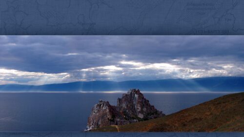 Breathtaking Lake Baikal Shaman Rock Landscape PC Wallpaper