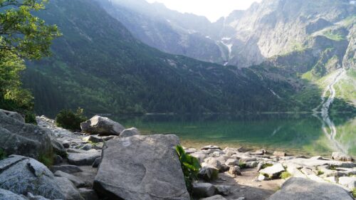 Morskie Oko Lake in the Tatra Mountains High Resolution Desktop Wallpaper