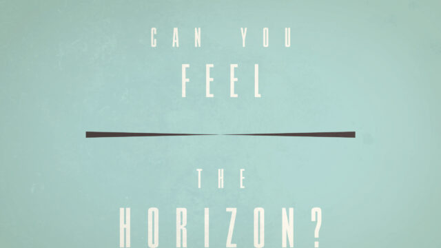Minimalist Inspirational Quote Can You Feel The Horizon Desktop Wallpaper