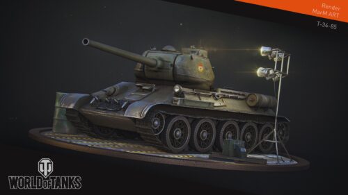 World of Tanks T-34-85 Soviet Medium Tank 4K Desktop Wallpaper