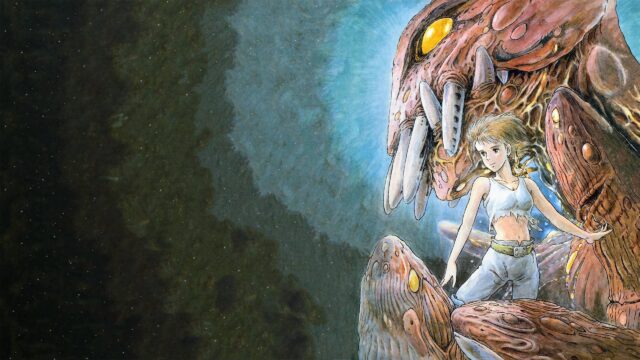 Nausicaa of the Valley of the Wind with Ohmu Creature 4K Desktop Wallpaper