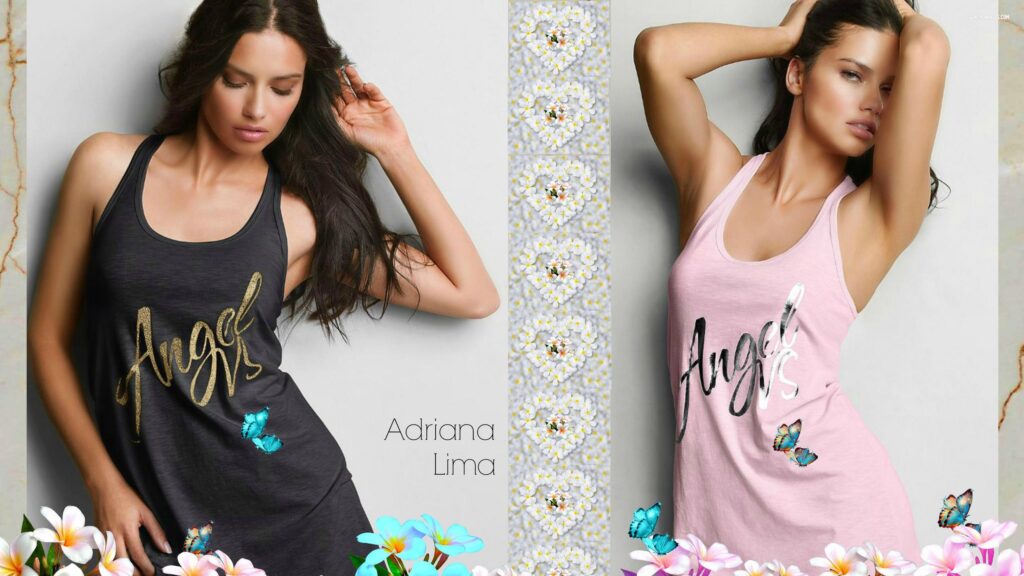 Adriana Lima Angel Fashion Model Portrait 4K Desktop Wallpaper
