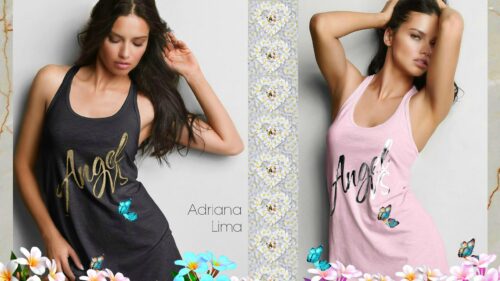 Adriana Lima Angel Fashion Model Portrait 4K Desktop Wallpaper