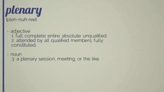 Minimalist Educational Plenary Word Definition Minimal Style Desktop Wallpaper