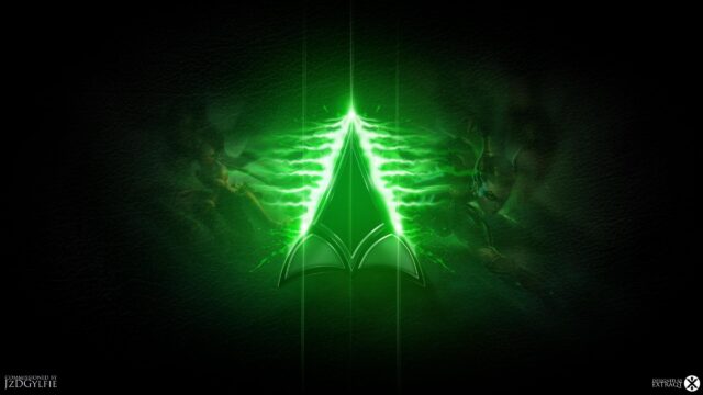 Nidalee League of Legends Green Neon Logo Desktop Wallpaper