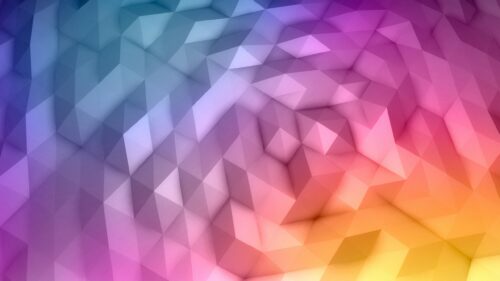 Abstract Colorful Low Poly Geometric 3D Art Desktop Wallpaper
