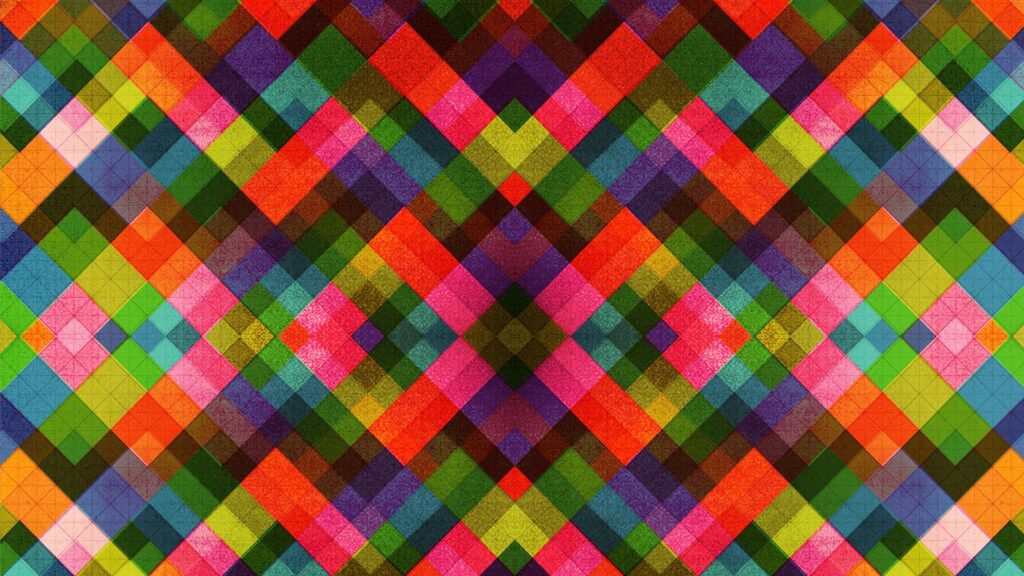 Vibrant Multicolored Geometric Pattern 4K PC Wallpaper