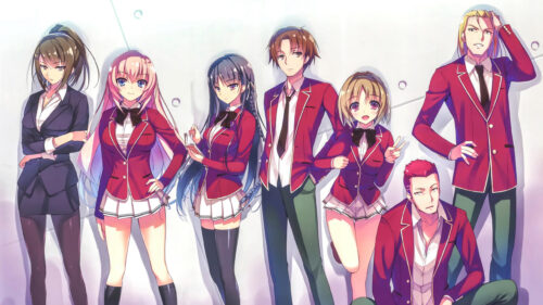 Classroom of the Elite Main Characters Anime Desktop Wallpaper