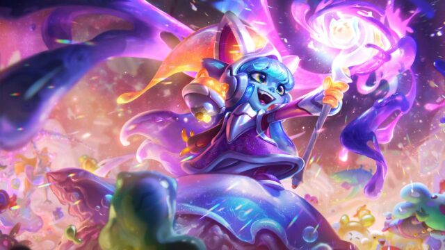 Lulu Space Groove League of Legends Vibrant Magical Character Desktop Wallpaper