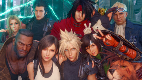 Final Fantasy VII Rebirth Characters Group Portrait 4K Desktop Wallpaper