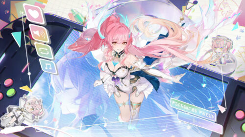 Anime Girl Idol Performance Gaming Console Aesthetic 4K Desktop Wallpaper