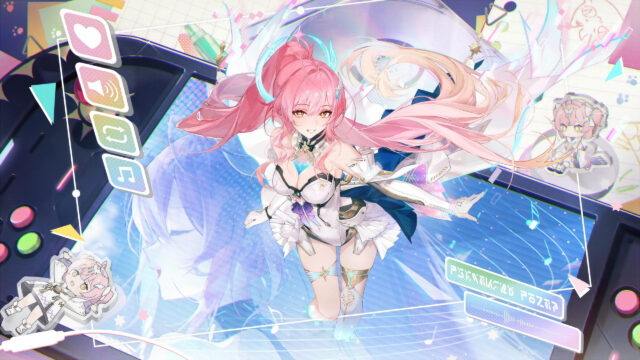 Anime Girl Idol Performance Gaming Console Aesthetic 4K Desktop Wallpaper